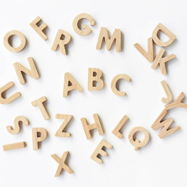 Bamboo Alphabet Set – Sustainable Letter Learning Toy for Kids