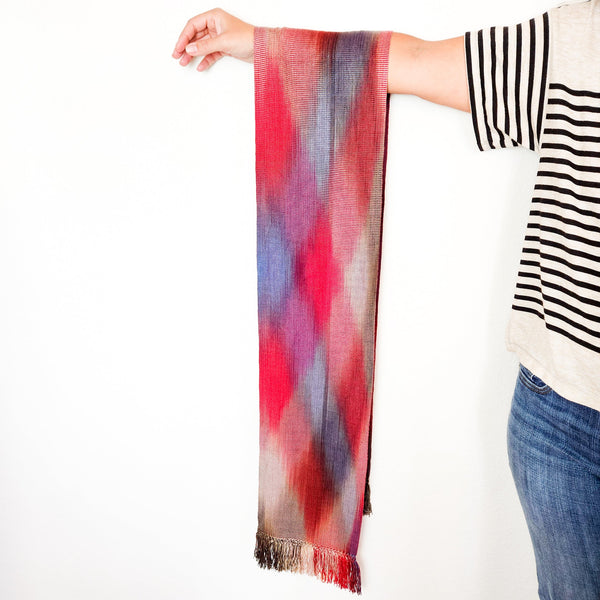 Handwoven Organic Bamboo Fringe Scarf