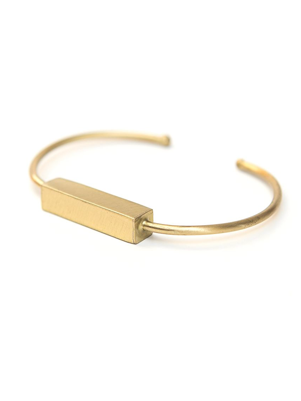 Bar Brushed Metal Cuff – Fair Trade, Nickel-Free | Fair Anita