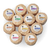 Collection of Heliotrope San Francisco bath fizzies in assorted essential oil blends