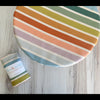 Beach chair stripes reusable bowl cover made from 100% cotton canvas by Dot and Army