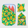 Beeswax Food Wrap three-pack with Avocado Print by Meli Wraps