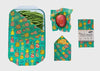Meli Wraps Pineapple Print beeswax food wrap with product label