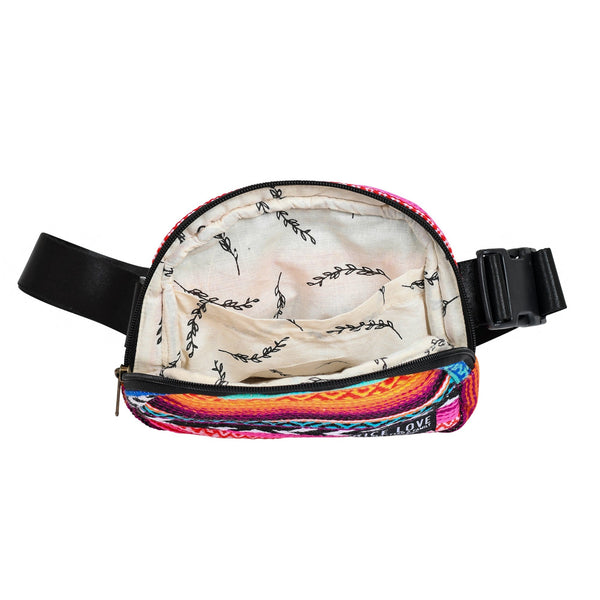 Belt Hip Pack - Upcycled Jute Fanny Pack by Rice Love