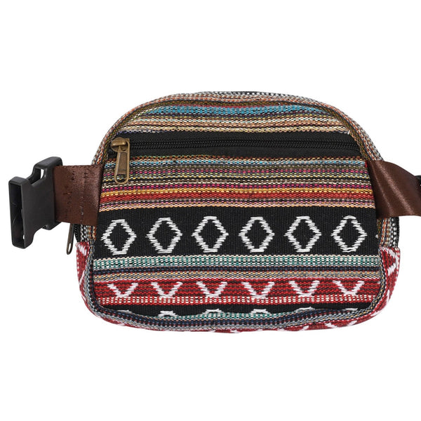 Belt Hip Pack - Upcycled Jute Fanny Pack by Rice Love