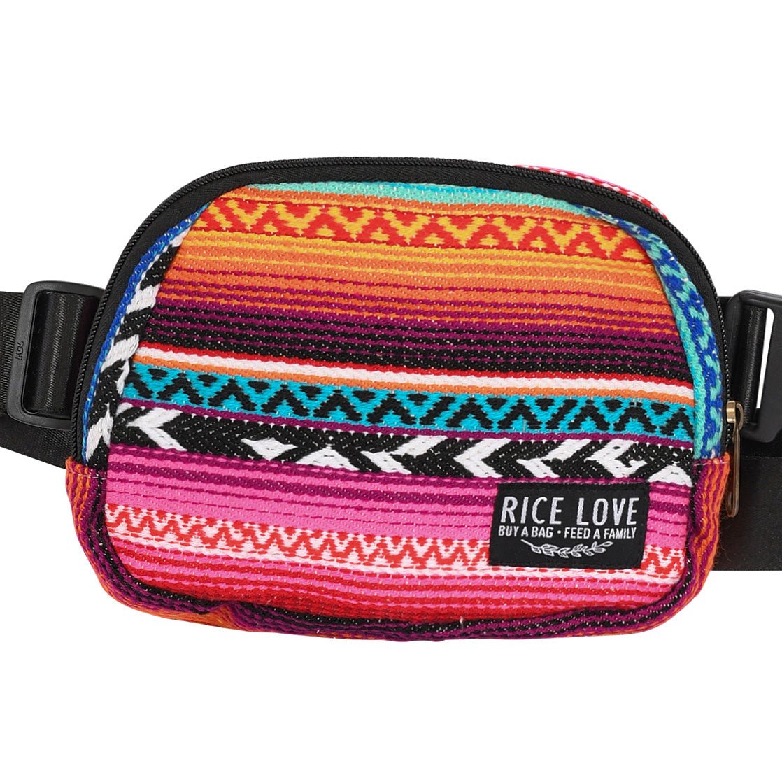 Belt Hip Pack - Upcycled Jute Fanny Pack by Rice Love