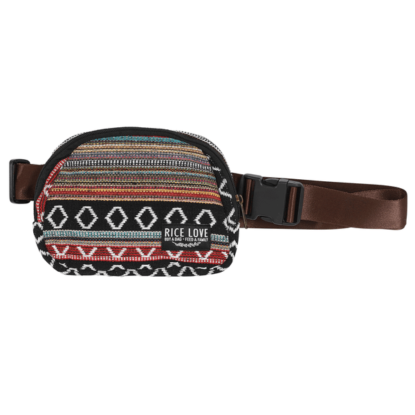 Belt Hip Pack - Upcycled Jute Fanny Pack by Rice Love