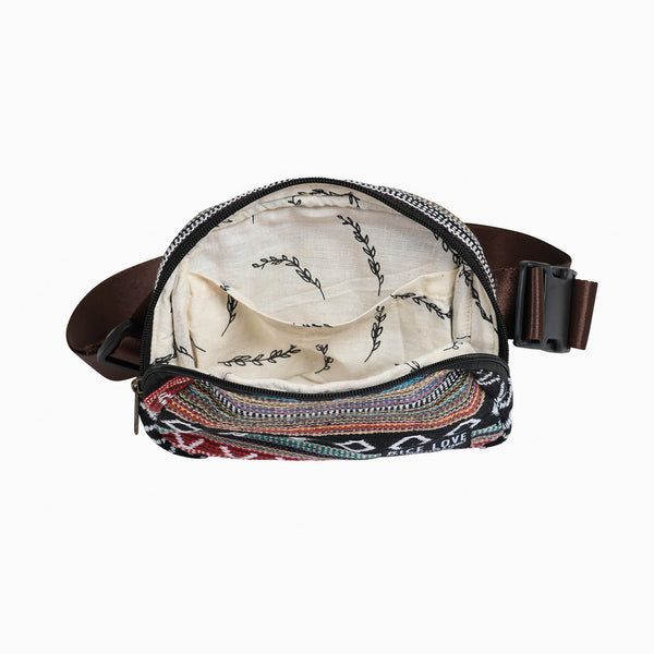 Belt Hip Pack - Upcycled Jute Fanny Pack by Rice Love