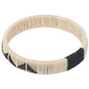 Black woven palm butterfly bracelet handcrafted by indigenous Wounaan weavers in Colombia