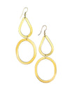 Bold brass statement earrings by Fair Anita, 3-inch drop, nickel-free