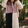 Blush Color Block Alpaca Scarf