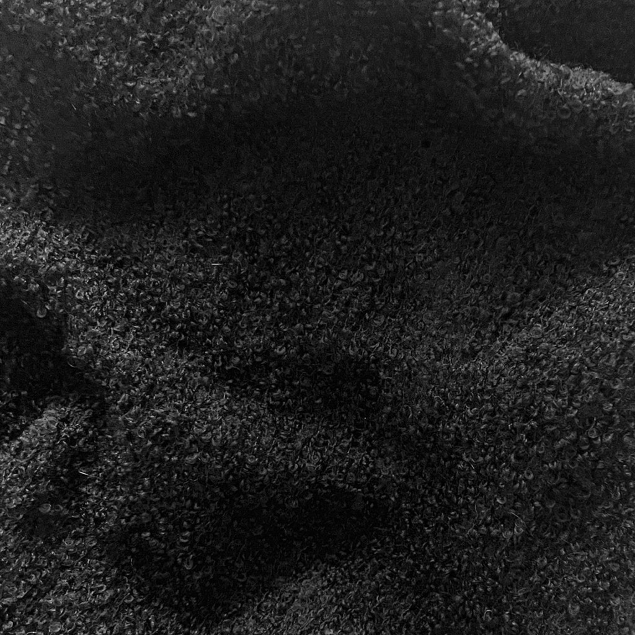 Close-up of textured black fabric