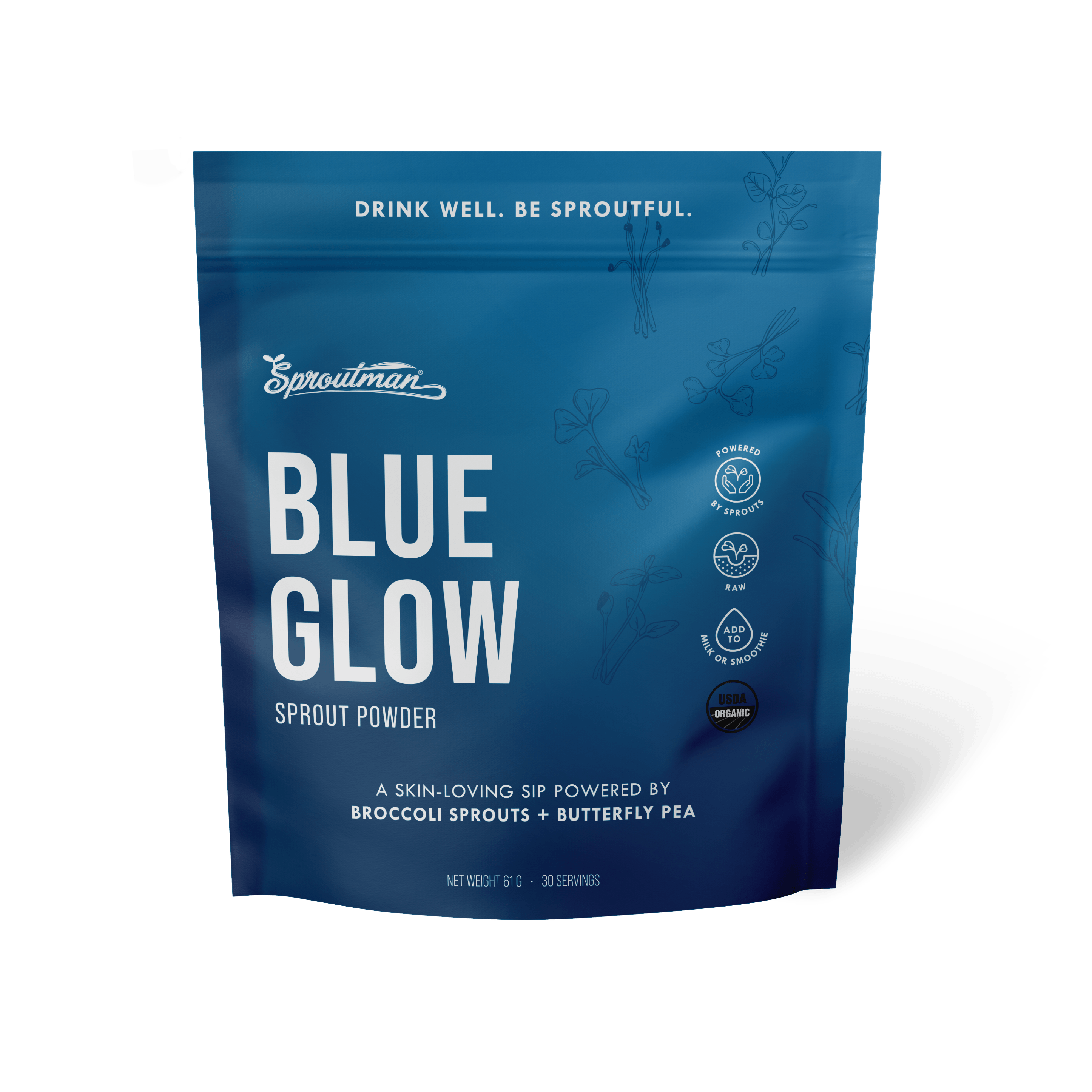 Blue Glow Sprout Powder by Sproutman, product image 1