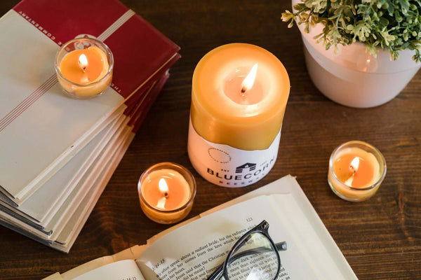 Pure Beeswax Pillar Candles – 100% Natural Cotton Wick, Handmade in Colorado