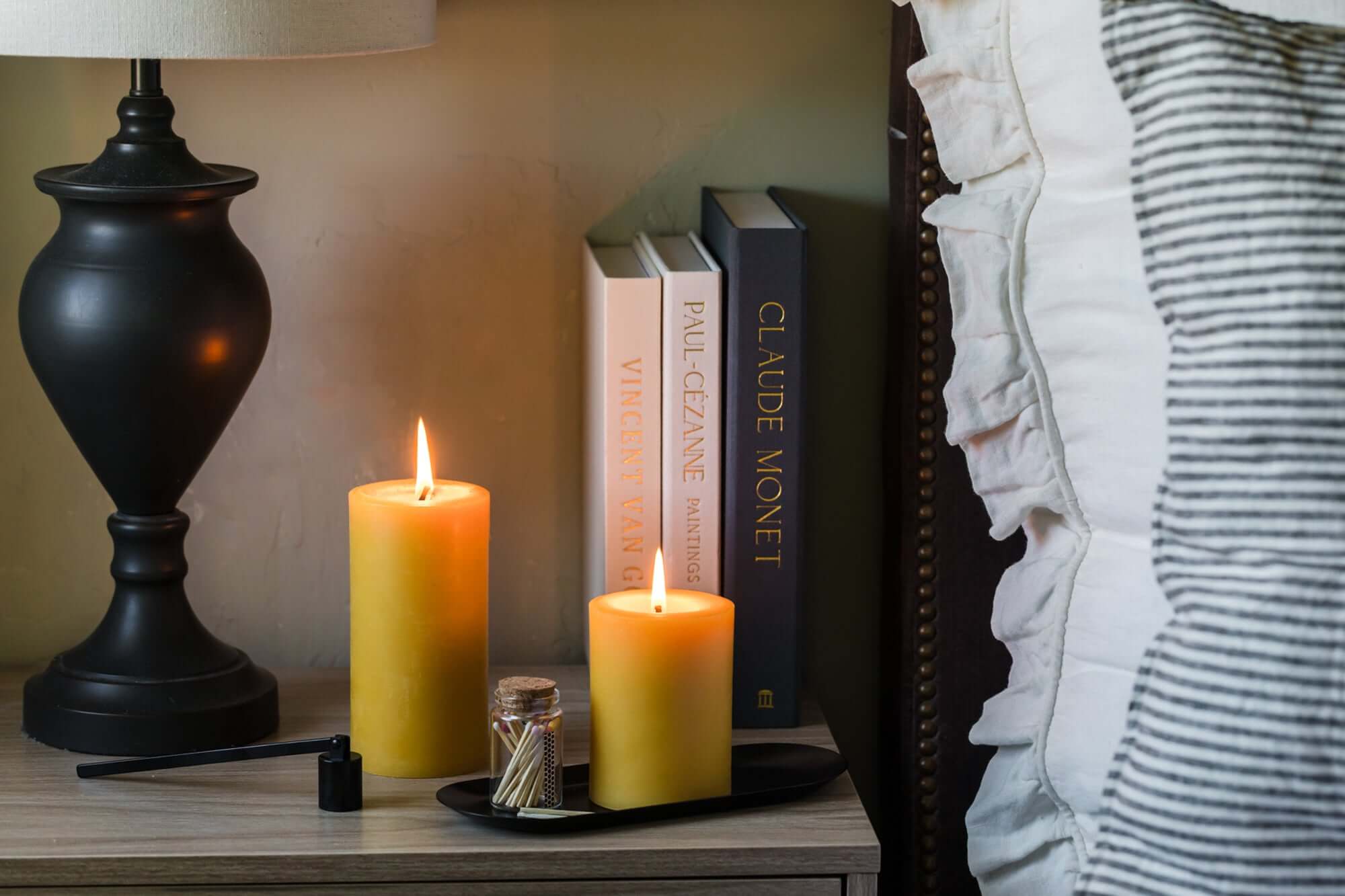 Pure Beeswax Pillar Candles – 100% Natural Cotton Wick, Handmade in Colorado