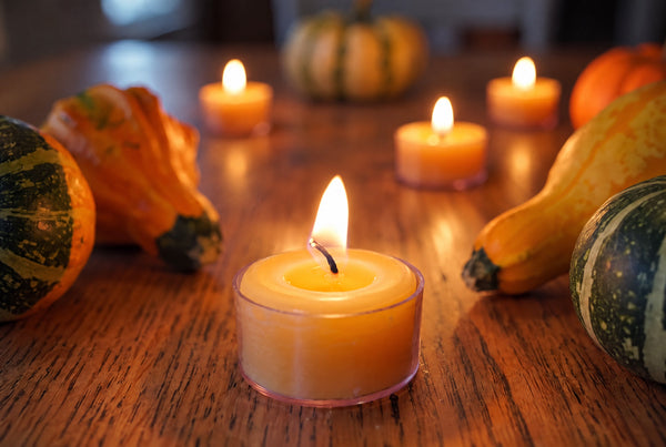 Bluecorn Pure Beeswax Tea Light Candles – 100% Natural, Non-Toxic