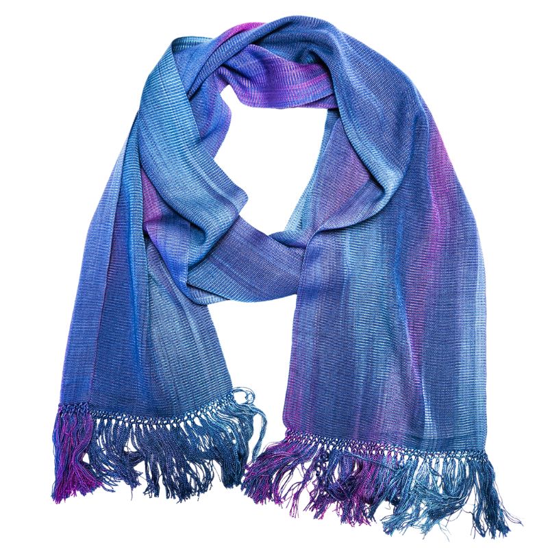 Handwoven Organic Bamboo Fringe Scarf