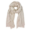 Beige scarf on a white background
