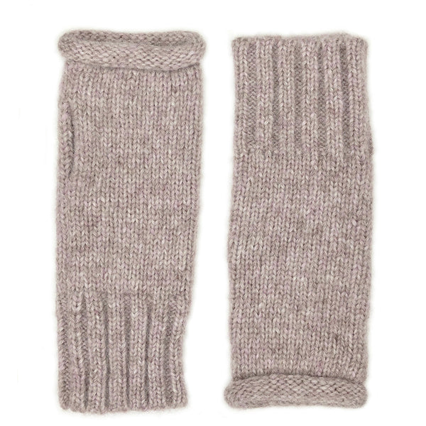 Blush Baby Alpaca Fingerless Gloves – Handmade in Peru