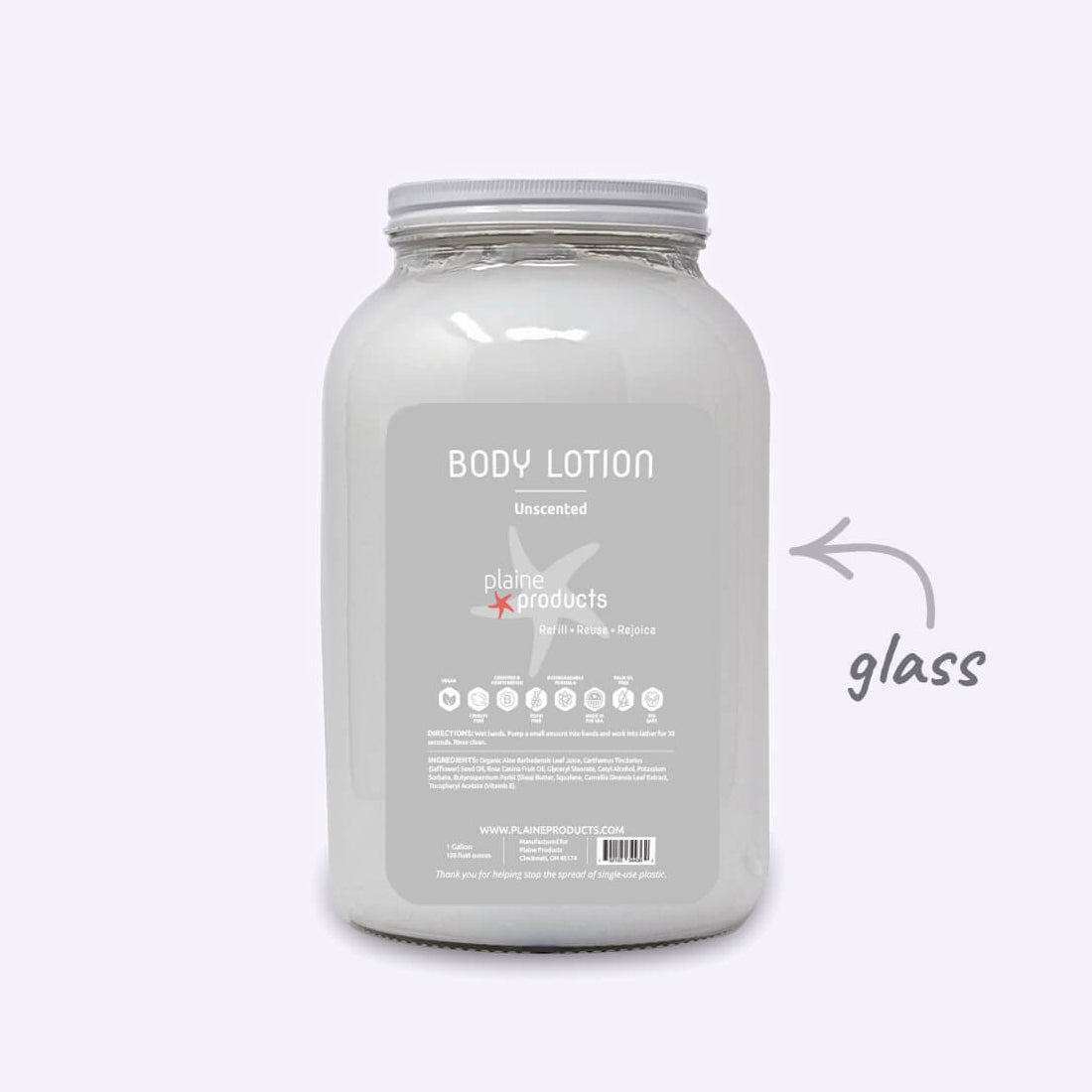 Plaine Products Aloe Body Lotion – Lightweight & Hydrating