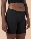 Close-up of hannahSENSE boyshorts organic cotton lining layers for period protection