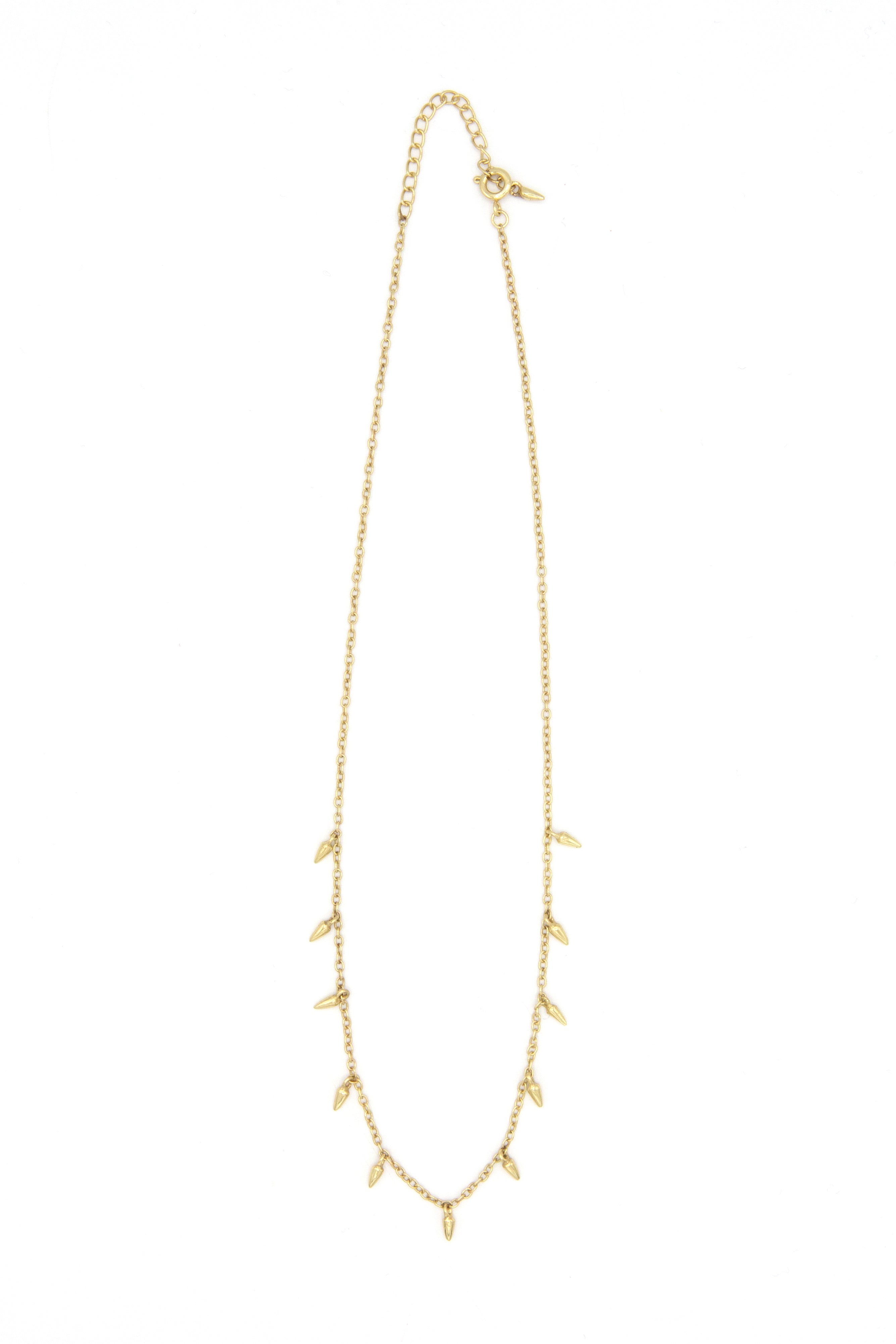 Spike Charm Necklace – Fair Trade Sterling Silver & Brass