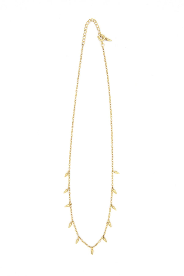 Spike Charm Necklace – Fair Trade Sterling Silver & Brass