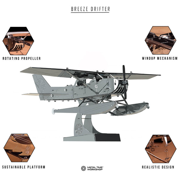 BREEZE DRIFTER CESSNA Seaplane Mechanical Model Kit