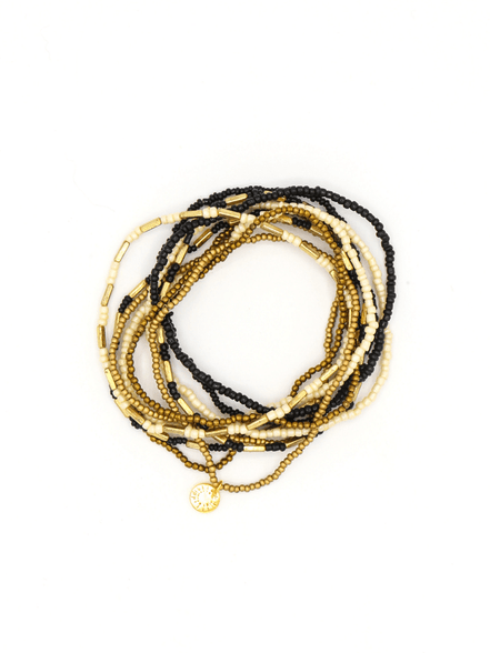 Fair Anita Burst Elastic Bracelet Set — ethically handmade stackable bracelets in recycled materials