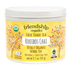 Rooibos Chai Herbal Tea tin from Friendship Organics — organic, Fair Trade certified and caffeine-free