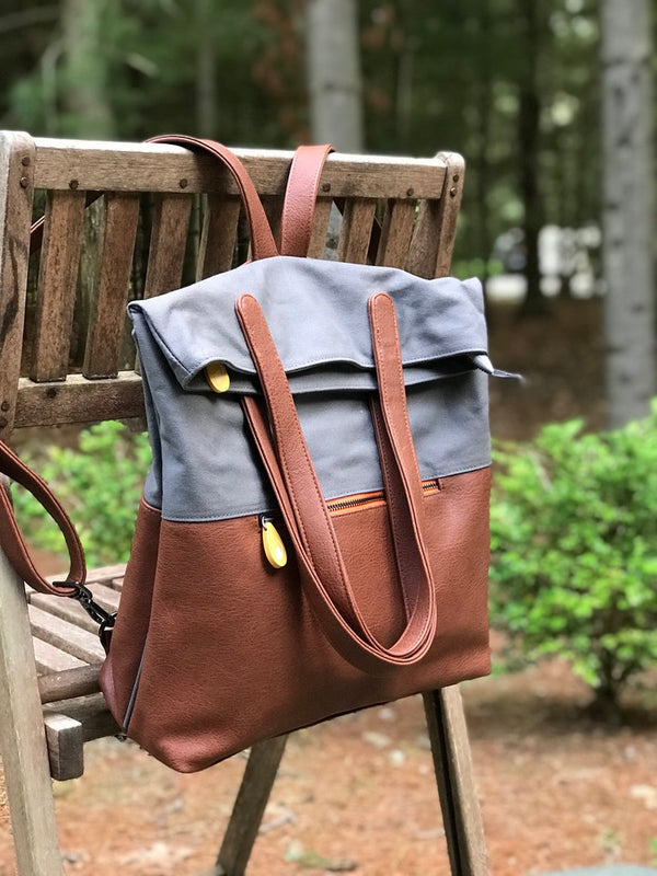 Greenpoint Eco Tote Backpack: Sustainable Chic (Organic Cotton, Convertible, Laptop, Pockets, Gifts)