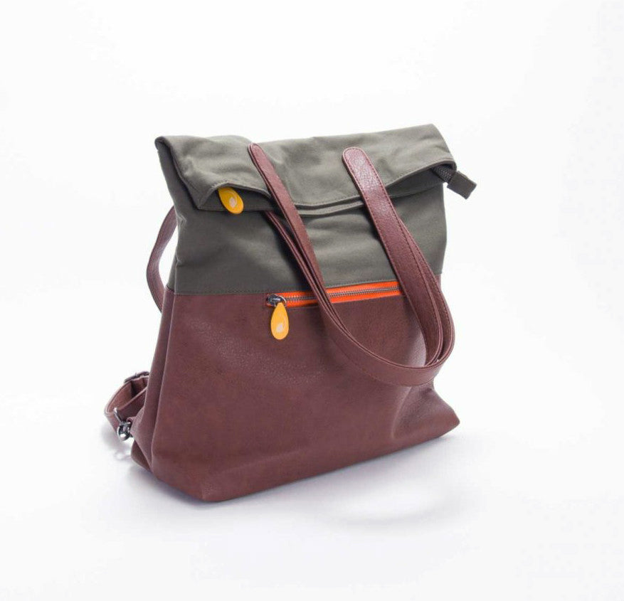 Greenpoint Eco Tote Backpack: Sustainable Chic (Organic Cotton, Convertible, Laptop, Pockets, Gifts)