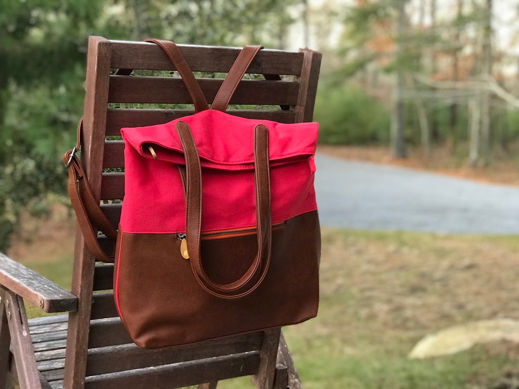 Greenpoint Eco Tote Backpack: Sustainable Chic (Organic Cotton, Convertible, Laptop, Pockets, Gifts)