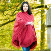 Alpaca Cotton Blend Cape Wrap Poncho – Solid Colour | Purely Alpaca