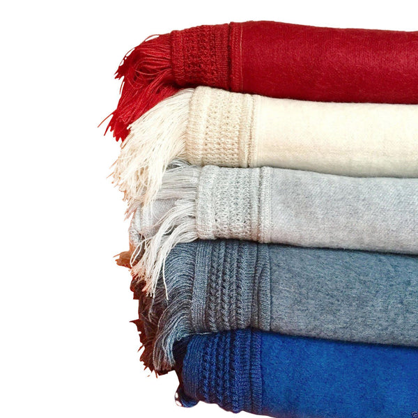 Alpaca Cotton Blend Cape Wrap Poncho – Solid Colour | Purely Alpaca