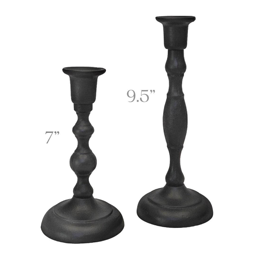Cast Iron Taper Candle Holders – Timeless Elegance for Beeswax Tapers