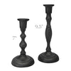Cast Iron Taper Candle Holders – Timeless Elegance for Beeswax Tapers