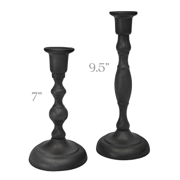 Cast Iron Taper Candle Holders – Timeless Elegance for Beeswax Tapers