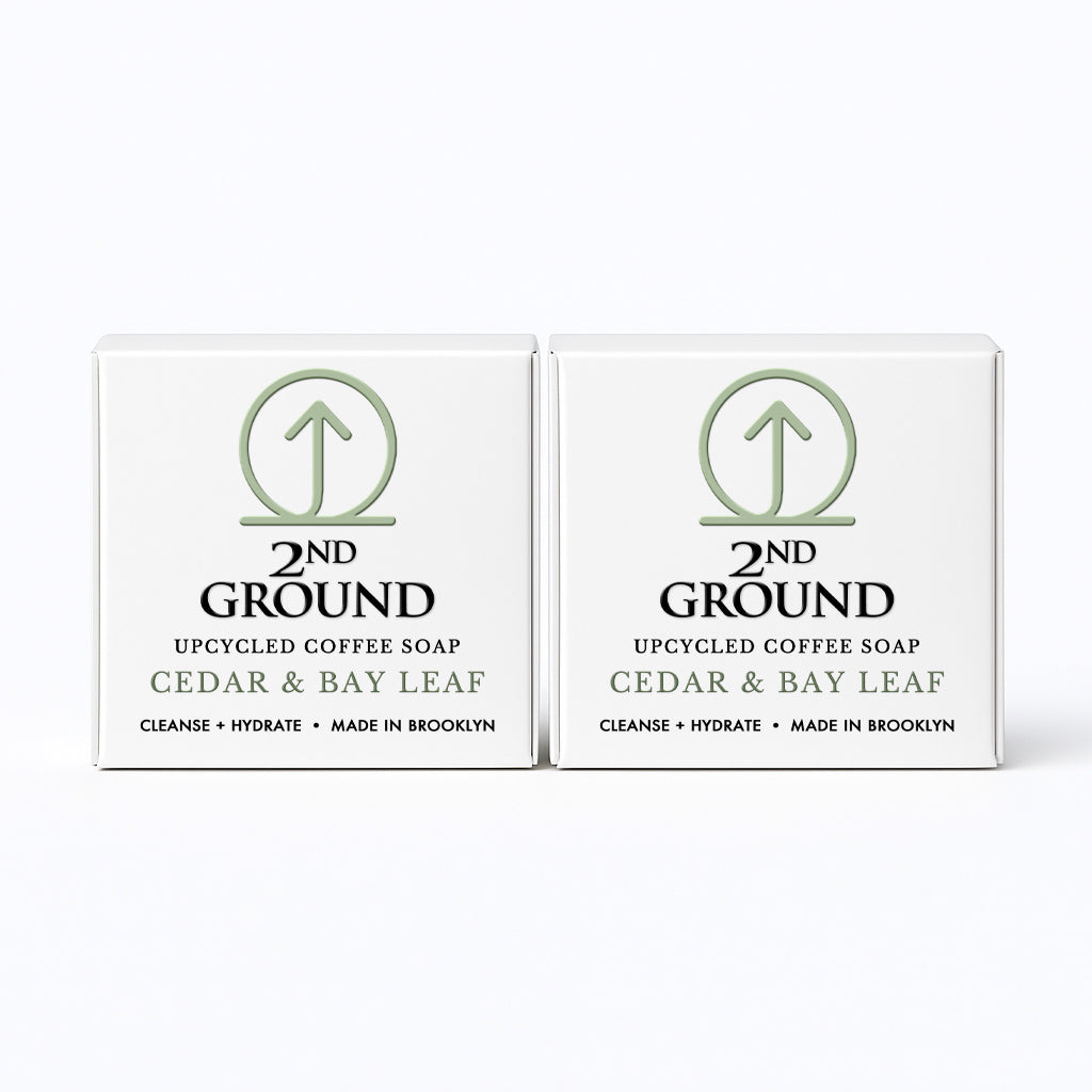 Double Shot 2-Pack | Upcycled Coffee Exfoliating Soap Set by 2nd Ground