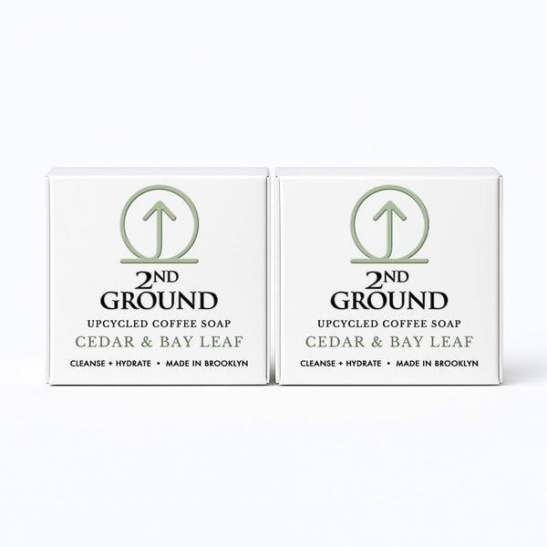Double Shot 2-Pack | Upcycled Coffee Exfoliating Soap Set by 2nd Ground