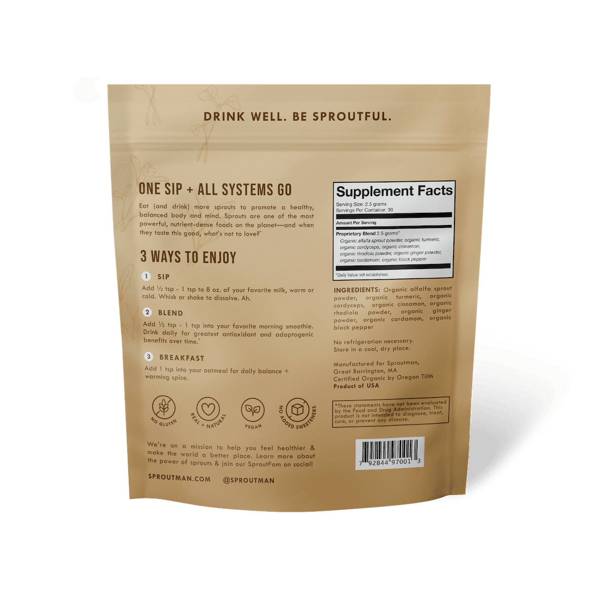 Chai Balance Sprout Powder from Sproutman, product image 2