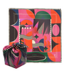 Chalice furoshiki wrap in pure mulberry silk by Essery Waller – flat lay showing full 18 inch square design