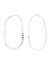 Close-up of silver chunky chain link necklace by Fair Anita, nickel-free and artisan-made in India