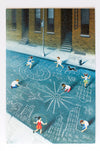 Completed Children's Games 500-piece jigsaw puzzle with artwork by Eric Drooker