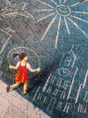 Detail of Eric Drooker's Children's Games artwork on the 500-piece jigsaw puzzle