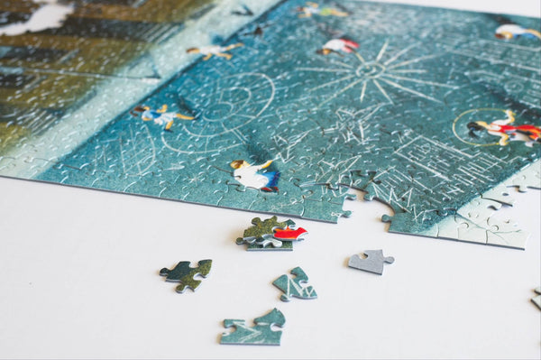 Children's Games 500-Piece Jigsaw Puzzle by Eric Drooker