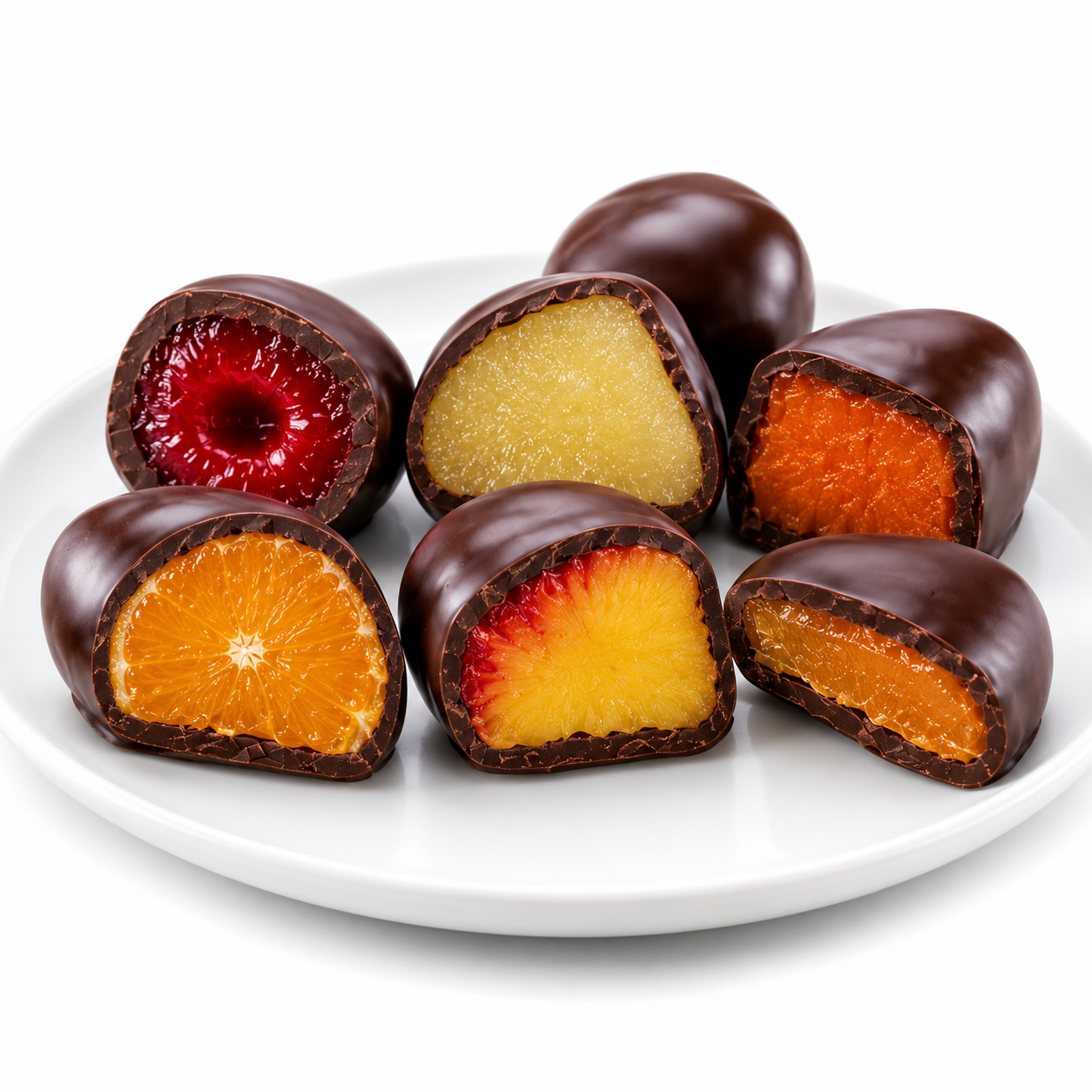 Andy Anand Chocolate Covered Fruits Collection Gift Box, 20 pieces