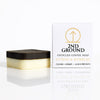 Upcycled coffee soap with packaging labeled '2nd Ground' on a white background