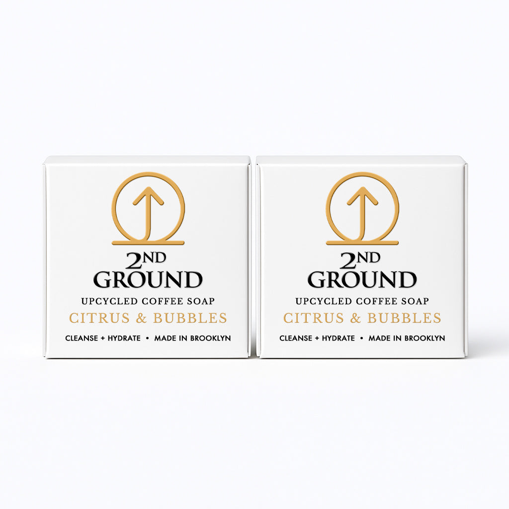 Double Shot 2-Pack | Upcycled Coffee Exfoliating Soap Set by 2nd Ground