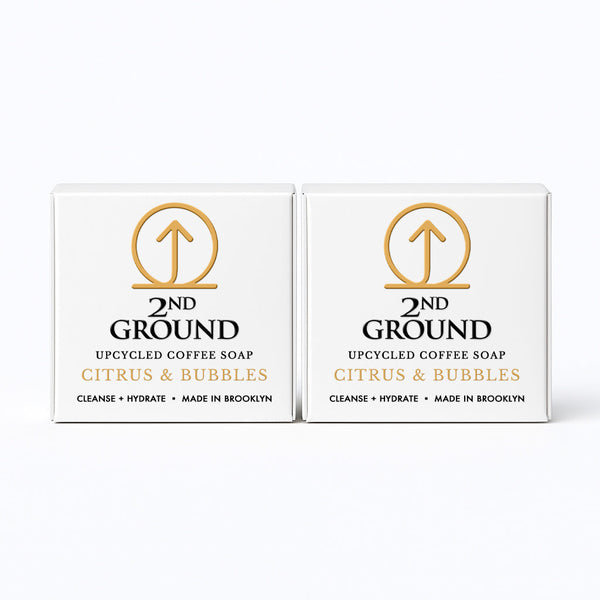 Double Shot 2-Pack | Upcycled Coffee Exfoliating Soap Set by 2nd Ground